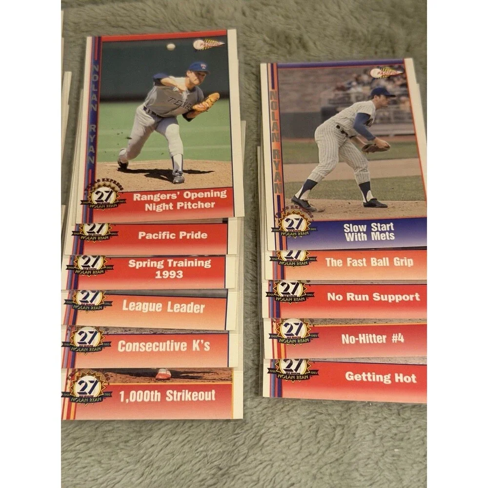 1991 Pacific Nolan Ryan Texas Express - Ryan #27 Collectors Bulk Lot Of (18)
